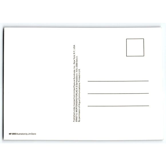 Garfield Comic Postcard 2005 Jim Davis Illustration Continental 6x4 - Picture 2 of 2